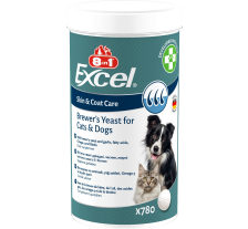 Витамины 8in1 Excel Brewers Yeast для собак и кошек, пивные дрожжи с чесноком, для кожи и шерсти 780 шт Витамины 8in1 Excel Brewers Yeast для собак и кошек, пивные дрожжи с чесноком, для кожи и шерсти 780 шт