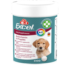 Витамины 8in1 Excel Multi Vitamin Puppy для щенков и молодых собак, мультивитамин, 100 шт Витамины 8in1 Excel Multi Vitamin Puppy для щенков и молодых собак, мультивитамин, 100 шт