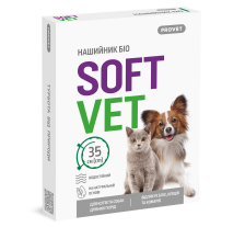 Ошейник PROVET SOFTVET для кошек и собак мелких пород репеллентный био 35 см Ошейник PROVET SOFTVET для кошек и собак мелких пород репеллентный био 35 см