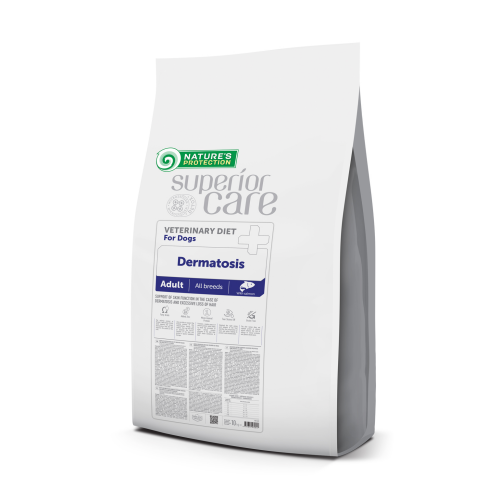 Ветеринарный диетический корм для здоровья кожи и шерсти собак NP Superior Care Veterinary Diet Dermatosis Salmon Adult All Breed Dogs з лососем, 10кг - фото 1