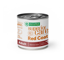 Суп для собак з рудим забарвленням шерсті NP Superior Care Red Coat All Breeds Adult Salmon and Tuna з лососем та тунцем, 140мл Суп для собак з рудим забарвленням шерсті NP Superior Care Red Coat All Breeds Adult Salmon and Tuna з лососем та тунцем, 140мл