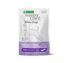 NATURE'S PROTECTION SUPERIOR CARE White Dogs Adult All Breeds with Tuna and Salmon, влажный корм с тунцем и лососем для взрослых собак всех пород с белой шерстью, 70 г в пакетике NATURE'S PROTECTION SUPERIOR CARE White Dogs Adult All Breeds with Tuna and Salmon, влажный корм с тунцем и лососем для взрослых собак всех пород с белой шерстью, 70 г в пакетике