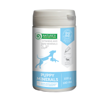 Минеральная кормовая добавка для щенков и молодых собак Nature's Protection Puppy minerals, 100 табл. Минеральная кормовая добавка для щенков и молодых собак Nature's Protection Puppy minerals, 100 табл.