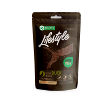 Лакомство для кошек, мини кусочки утки, Nature's Protection Lifestyle snack for cats mini duck dices 75g Лакомство для кошек, мини кусочки утки, Nature's Protection Lifestyle snack for cats mini duck dices 75g