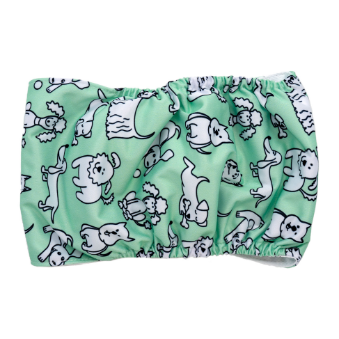 Misoko&amp;Co Многоразовый подгузник для кобелей, XS (щенки), mint - фото 2