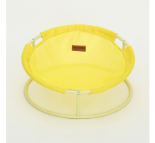 Складной лежак для домашних животных MISOKO Pet bed round, 45x45x22 cm, yellow Складной лежак для домашних животных MISOKO Pet bed round, 45x45x22 cm, yellow