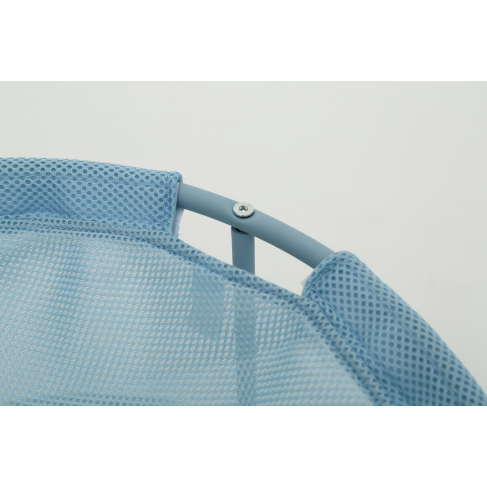 Складной лежак для домашних животных MISOKO Pet bed round, 45x45x22 cm, light blue - фото 3