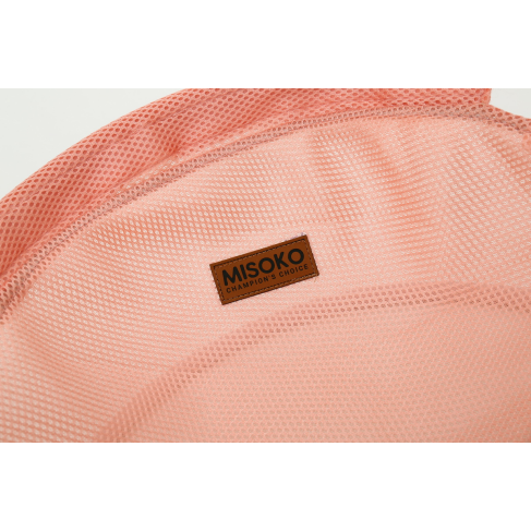 Складной лежак для домашних животных MISOKO Pet bed round, 45x45x22 cm, pink - фото 2