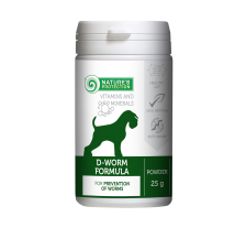 Кормовая добавка для взрослых собак для профилактики глистов Nature's Protection D-worm formula, 25 г Кормовая добавка для взрослых собак для профилактики глистов Nature's Protection D-worm formula, 25 г