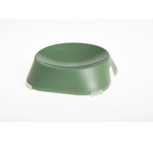 FIBOO плоская миска Flat Bowl, без антискользящих накладок, зеленый
