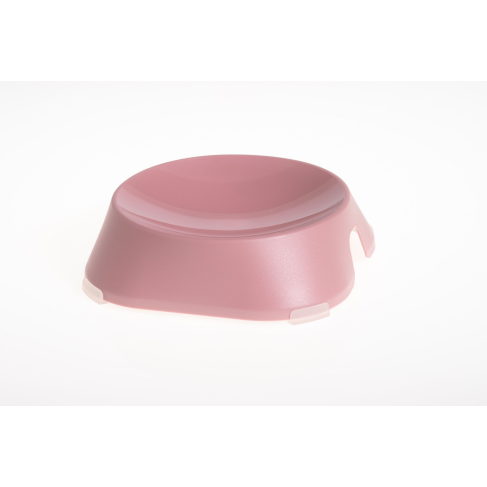 FIBOO Плаская миска с антискользящими накладками Flat Bowl, розовый - фото 1