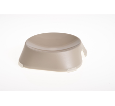 FIBOO Плаская миска с антискользящими накладками Flat Bowl, бежевый