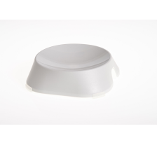 FIBOO Плаская миска с антискользящими накладками Flat Bowl, белый