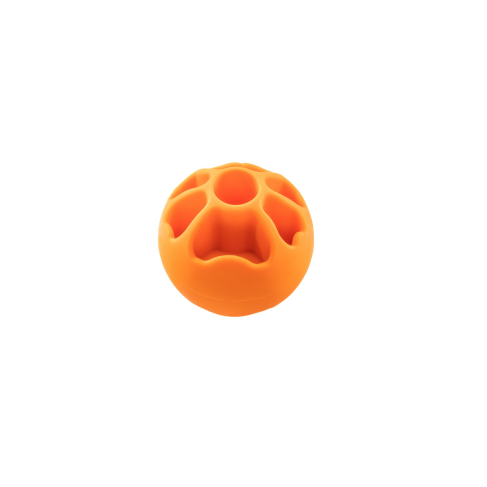 FIBOO Игрушка для собак Snack fibooll, оранжевая, D 6.5 см - фото 1