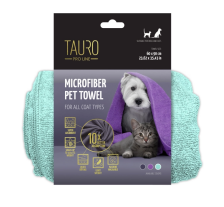 Tauro Pro Line Полотенце из микрофибры для домашних животных, мятное, 60x90 см. Tauro Pro Line Полотенце из микрофибры для домашних животных, мятное, 60x90 см.