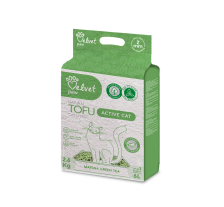 VELVET PAW TOFU наполнитель для кошачьих туалетов для активных кошек, с экстрактом зеленого чая матча, гранулы 2 мм, 2,6 кг/6 л VELVET PAW TOFU наполнитель для кошачьих туалетов для активных кошек, с экстрактом зеленого чая матча, гранулы 2 мм, 2,6 кг/6 л