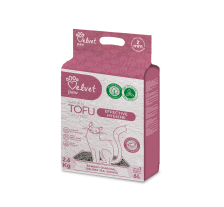 Наполнитель туалетов для кошек Velvet Paw TOFU с бамбуковым углем, 6л/2,6 кг