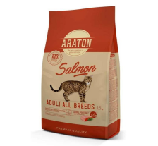 Полнорационный сухой корм с лососем для взрослых кошек ARATON SALMON Adult All Breeds 1,5кг Полнорационный сухой корм с лососем для взрослых кошек ARATON SALMON Adult All Breeds 1,5кг