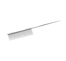 Tauro Pro Line Расческа металлическая, с хвостиком, 19,3 см