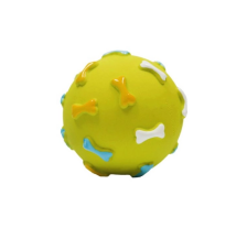 MISOKO&CO Игрушка для собак, мячик с косточками, винил, зеленый, 7.62 см MISOKO&CO Игрушка для собак, мячик с косточками, винил, зеленый, 7.62 см