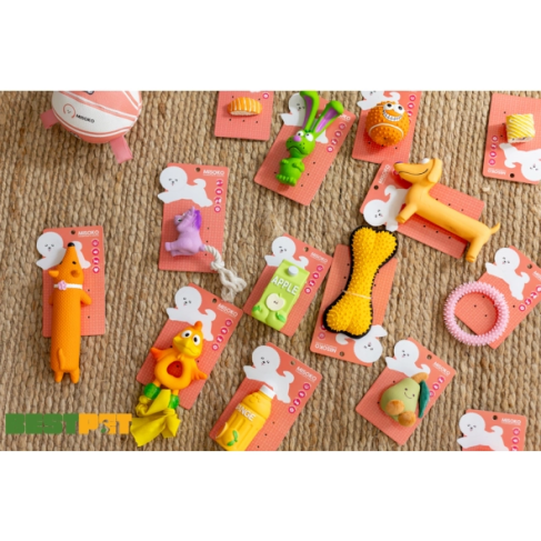 MISOKO&amp;CO Игрушка для собак, груша, латекс, зеленая, 10 см - фото 2