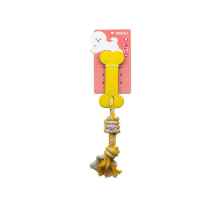 MISOKO&CO Игрушка для собак с верёвкой жёлтая 35,5 см