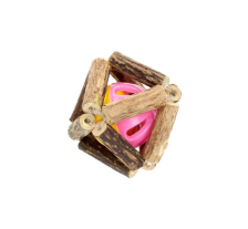 HIPPIE PET Игрушка для котов Мячик в клетке, 5,5 см