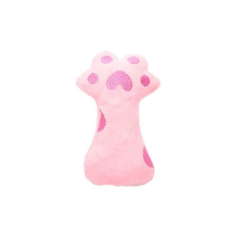 HIPPIE PET Игрушка для котов Лапка розовая 10,5 см - фото 1
