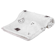 Коврик Trixie Mimi для кошек, плюшевый, с мордочками, 70х50 см (серый) Коврик Trixie Mimi для кошек, плюшевый, с мордочками, 70х50 см (серый)