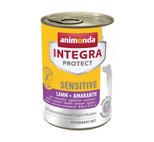 Корм влажный ветеринарный для собак Integra Protect Sensitiv Lamb+Amaranth при пищевой непереносимости, ягненок/пастернак, 400 г