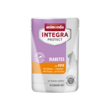 Корм влажный ветеринарный для кошек Integra Protect Diabetes with Turkey при диабете, с индейкой, пауч, 85 г