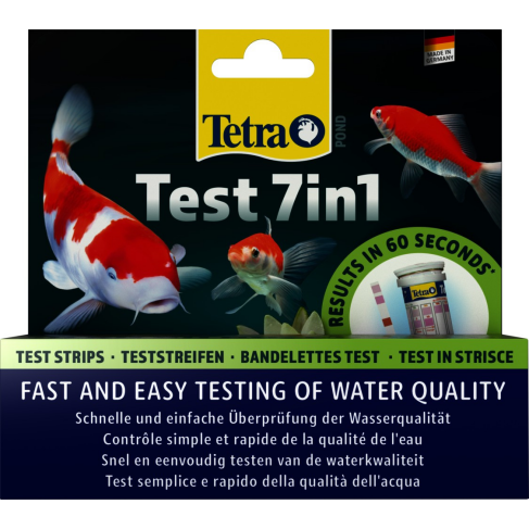 Набір індикаторних тестів Tetra Pond Test 7in1 для ставка, для перевірки показників якості води, 25 шт - фото 2