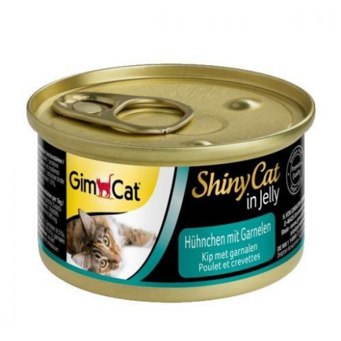 Влажный корм GimCat Shiny Cat для кошек, курица и креветка, 70 г - фото 3