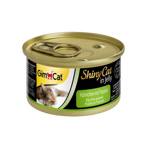 Влажный корм GimCat Shiny Cat для кошек, курица и папайя, 70 г - фото 3