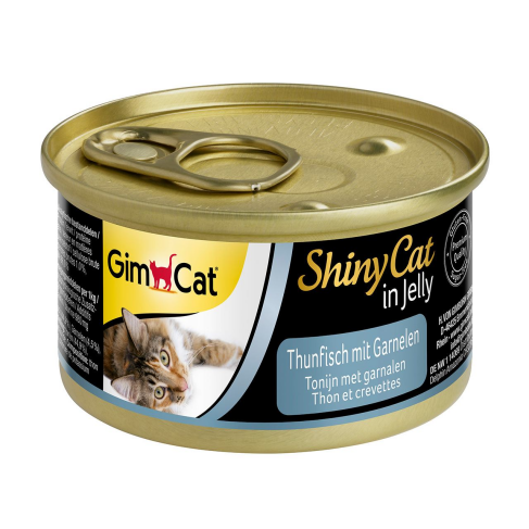 Влажный корм GimCat Shiny Cat для кошек, тунец и креветки, 70 г - фото 3