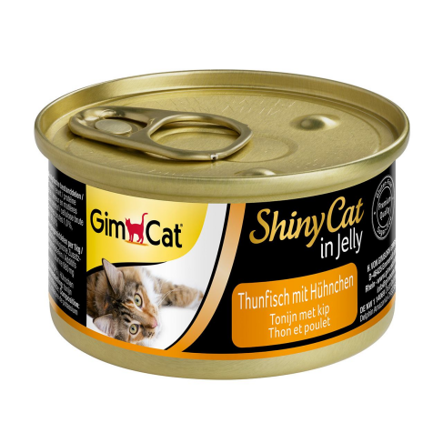 Влажный корм GimCat Shiny Cat для кошек, тунец и курица, 70 г - фото 3