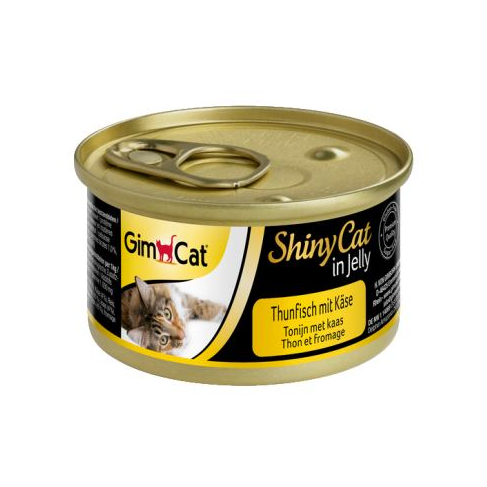Влажный корм GimCat Shiny Cat для кошек, тунец и сыр, 70 г - фото 3