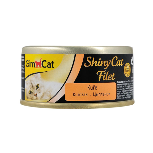 Влажный корм GimCat Shiny Cat Filet для кошек, курица, 70 г - фото 1