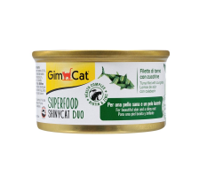 Влажный корм GimCat Shiny Cat Superfood для кошек, тунец и цуккини, 70 г Влажный корм GimCat Shiny Cat Superfood для кошек, тунец и цуккини, 70 г
