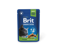 Влажный корм Brit Premium Cat Pouch для стерилизованных кошек, с курицей, 100 г Влажный корм Brit Premium Cat Pouch для стерилизованных кошек, с курицей, 100 г