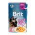 Вологий корм Brit Premium Cat Pouch для стерилізованих котів, філе лосося в соусі, 85 г - фото 1
