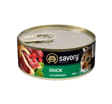 Влажный корм Savory для взрослых привередливых кошек, с уткой, 100 г