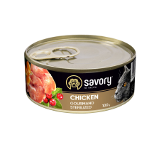 Влажный корм Savory для стерилизованных кошек, с курицей, 100 г