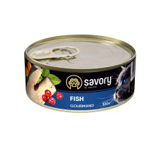 Влажный корм Savory для взрослых требовательных кошек, с рыбой, 100 г