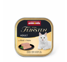 Влажный корм Animonda Vom Feinsten для взрослых кошек, с говядиной и курицей, 100 г Влажный корм Animonda Vom Feinsten для взрослых кошек, с говядиной и курицей, 100 г