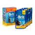 Набір паучів &quot;3+1&quot; для котів Brit Premium Cat pouch з лососем і фореллю,  4 х 100г - фото 5