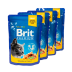 Набір паучів &quot;3+1&quot; для котів Brit Premium Cat pouch з лососем і фореллю,  4 х 100г - фото 3
