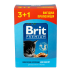 Набор паучей &quot;3+1&quot; для котят Brit Premium Cat pouch Chicken Chunks for Kitten, 4х100г - фото 4