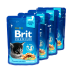 Набор паучей &quot;3+1&quot; для котят Brit Premium Cat pouch Chicken Chunks for Kitten, 4х100г - фото 3
