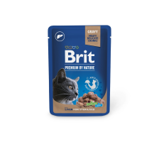 Влажный корм Brit Premium Cat pouch для стерилизованных кошек, печень, 100 г Влажный корм Brit Premium Cat pouch для стерилизованных кошек, печень, 100 г